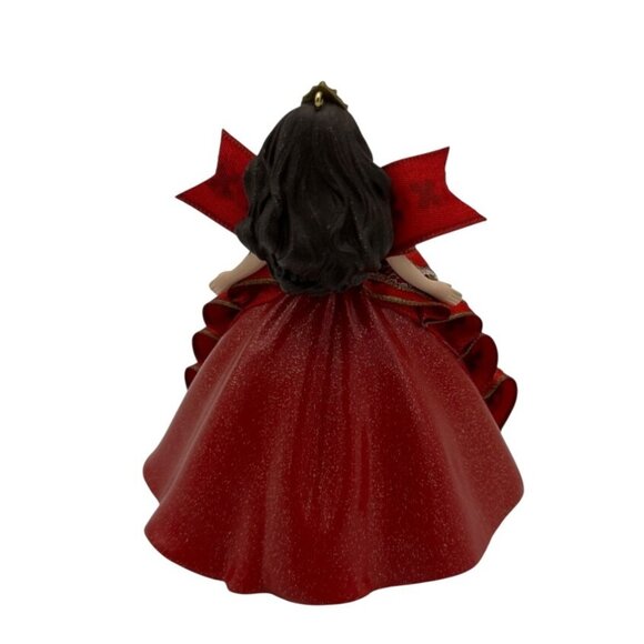 Hallmark Keepsake Ornament 1997 Holiday Barbie Red Ribbon Dress #5 In The Series - Picture 2 of 5